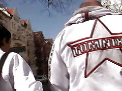 Stockings wearing dark-haired babe from Germany gets pleased by 2 rods Stockings wearing dark-haired babe from Germany gets pleased by 2 rods