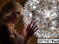 Uber-sexy blonde in a retro tease and solo Uber-sexy blonde in a retro tease and solo