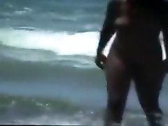 Nude duo at the beach