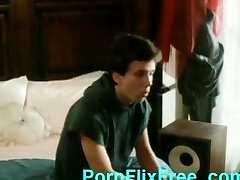 Horny housewife seduces young dude