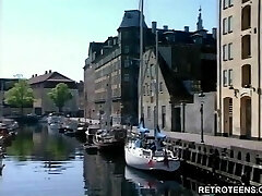 Retro teen couple have a hot hardcore tear up Retro teen couple have a hot hardcore tear up