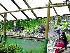 Beautiful Teen18+ Farmhouse Malkin Sudipa wants Gonzo Plow Outdoor ( Hindi Audio )