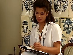 Cool and busty Euro sex doctor having session with a couple