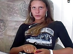 An amazing looking German teen pleasing her cock-squeezing pussy