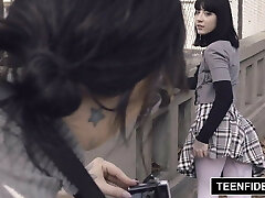 TEENFIDELITY Little Goth Charlotte Sartre Assfucked