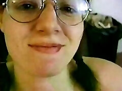 Egghead girl swallows my cum Egghead girl swallows my cum