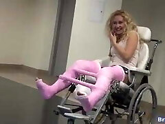 Lengthy leg plaster casts compilation