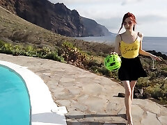 Masturbation video made by the pool with redhead hottie Sherice Masturbation video made by the pool with redhead hottie Sherice