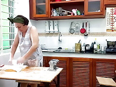 Naked Cooking. Nudist Housekeeper, Naked Bakers. Nude Maid. Naked Housewife. L1