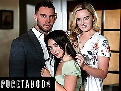 Pure TABOO MILF Charlie Forde Fulfills Husband's Stepdad And Stepdaughter Fantasy With Jane Wilde