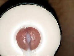 Internal Creampie Of A sextoy! ep 4, 4 months later!
