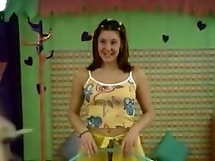 Two nubiles and one young men in hard action. Two nubiles and one young men in hard action.