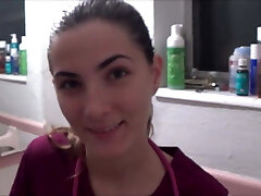 Young Nurse Mom Examines Step Son - Family Approach