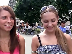 Sassy chicks are fucking in the park in a threesome Sassy chicks are fucking in the park in a threesome