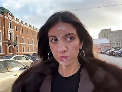 Perverted Russian slutty stunner Katty West jerk off a stranger in a truck and got his semen on a face Perverted Russian slutty stunner Katty West jerk off a stranger in a truck and got his semen on a face