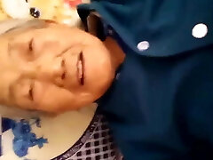 Chinese 75yo Granny Creampie
