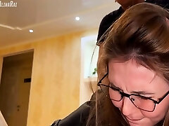 The stepson took advantage of the situation and filled his stepmother's slit with thick nut nectar The stepson took advantage of the situation and filled his stepmother's slit with thick nut nectar