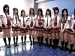 Uncensored JAV Swinger Orgy with Ten Girls and Many Guys