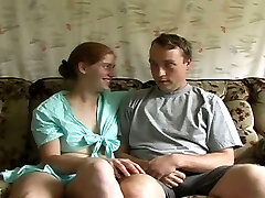 Couple is sweating in their hot passion on the couch