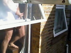 Window fap in the sunshine