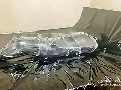 боди с 5 слоями и мумификацией - кожаная девушка боди с 5 слоями и мумификацией - кожаная девушка