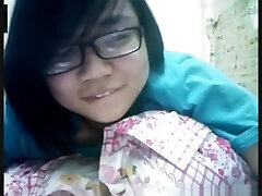 Nerdy asian girl has cybersex with her boyfriend on skype Nerdy asian girl has cybersex with her boyfriend on skype