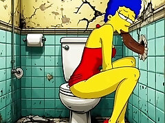 The Simpsons Pornography Parody: Sexy Cheating Wifey Marge Lets a Black Dude Fuck Her In The Public Toilet The Simpsons Pornography Parody: Sexy Cheating Wifey Marge Lets a Black Dude Fuck Her In The Public Toilet