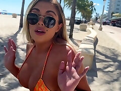 Picked up big-chested Latina stranger on the beach for one night stand Picked up big-chested Latina stranger on the beach for one night stand