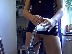 Lesben aufdem Dildo Bike Lesben aufdem Dildo Bike