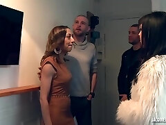 Sonia is partying with her friends and having group orgy with them every once in a while