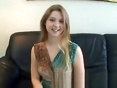 Sunny Lane first-ever casting and creampie