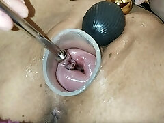 Slamming my new toy deep in my Cervix for you - Maya Simons