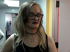 Mature ugly wrinkled blonde hooker gets violently fucked from behind