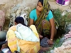 Indian Village Nymph Spied In Outdoor Hidden