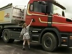 Tiny school girl Gets Truck Fucked And Fisted !