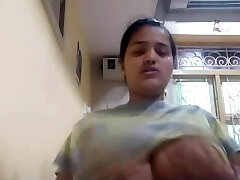 Indian Girl Udders Play