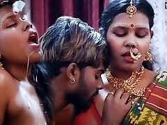 Tamil wife very 1st Suhagraat with her Big Wood husband and Jism Swallowing after Rough Sex ( Hindi Audio )