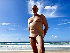 Slow motion Stroking on the beach
