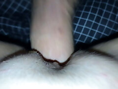 Homemade close-up pussy ravage and creampie