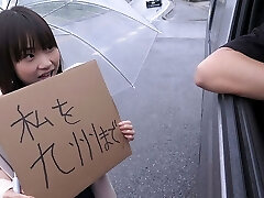 Japanese student, Mikoto Mochida is sucking a stranger's