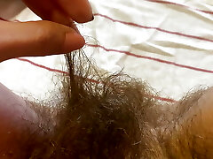 Pussy Hair trimming hairy pubic hair fetish