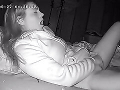 Slut Wakes Up Early To Rub Her Cootchie Before Work Hidden Web Cam