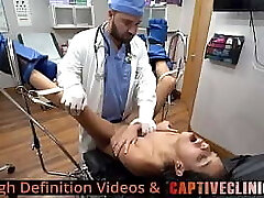 Physician Tampa Takes Aria Nicole'_s Virginity While She Gets Lesbian Conversion Therapy From Nurses Channy Crossfire &_ Genesis! Full Video At CaptiveClinicCom!