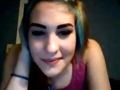 Funky Hair Girl Web Cam