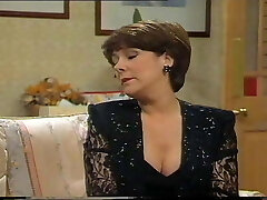 Lynda Bellingham Sexy Dark-hued Dress