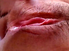 My Candy J - Extreme Close-up Clit! Eating Amazing Young Unshaved Squirting Pussy. 8 Min