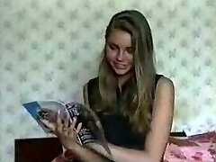 Green eyed Russian teen is group-fucked by my friends