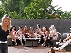 15 girls only orgy gives you a horny girly-girl party