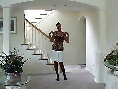 Glamorous brunette can suck and pummel cock like a pro