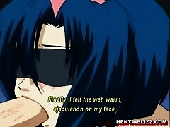 Roped hentai slave sucking her master bigcock Roped hentai slave sucking her master bigcock